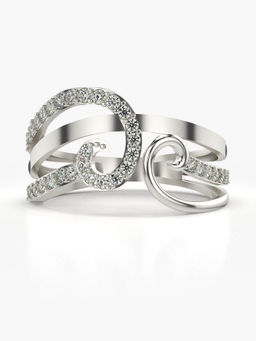 Valanova - Hallmarked 14K White Gold Certified Lab Grown Diamond Ring