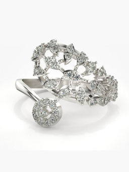 Valanova - Hallmarked 14K White Gold Certified Lab Grown Diamond Ring
