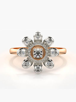 Valanova - Hallmarked 14K Rose Gold Certified Lab Grown Diamond Ring