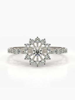 Valanova - Hallmarked 18K White Gold Certified Lab Grown Diamond Ring
