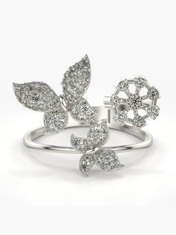 Valanova - Hallmarked 14K White Gold Certified Lab Grown Diamond Ring