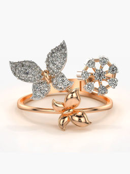 Valanova - Hallmarked 14K Rose Gold Certified Lab Grown Diamond Ring