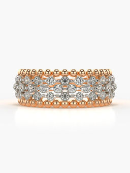 Valanova - Hallmarked 14K Rose Gold Certified Lab Grown Diamond Ring