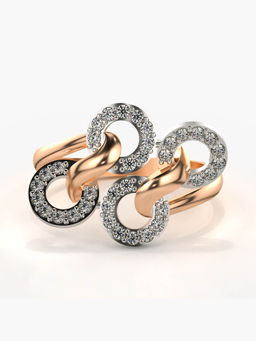 Valanova - Hallmarked 14K Rose Gold Certified Lab Grown Diamond Ring