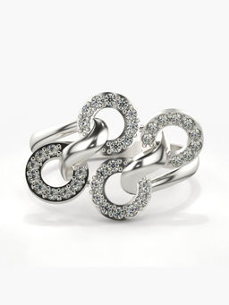 Valanova - Hallmarked 14K White Gold Certified Lab Grown Diamond Ring