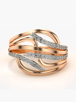 Valanova - Hallmarked 14K Rose Gold Certified Lab Grown Diamond Ring