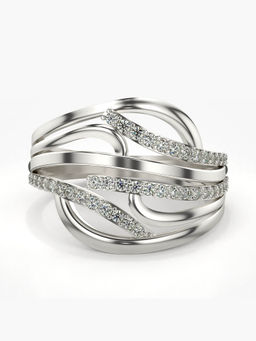 Valanova - Hallmarked 14K White Gold Certified Lab Grown Diamond Ring