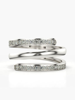 Valanova - Hallmarked 14K White Gold Certified Lab Grown Diamond Ring