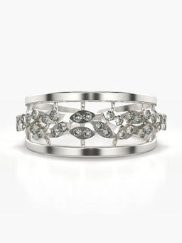 Valanova - Hallmarked 14K White Gold Certified Lab Grown Diamond Ring