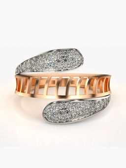 Valanova - Hallmarked 14K Rose Gold Certified Lab Grown Diamond Ring