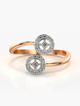 Valanova - Hallmarked 14K Rose Gold Certified Lab Grown Diamond Ring