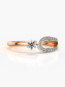 Valanova - Hallmarked 14K Rose Gold Certified Lab Grown Diamond Ring