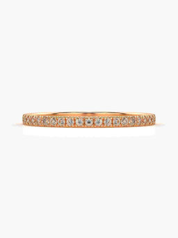 Valanova - Hallmarked 14K Rose Gold Certified Lab Grown Diamond Ring