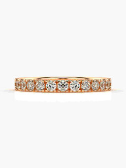 Valanova - Hallmarked 14K Rose Gold Certified Lab Grown Diamond Ring