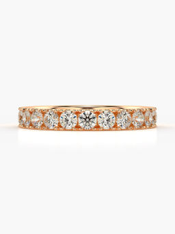 Valanova - Hallmarked 14K Rose Gold Certified Lab Grown Diamond Ring 1.09Cts