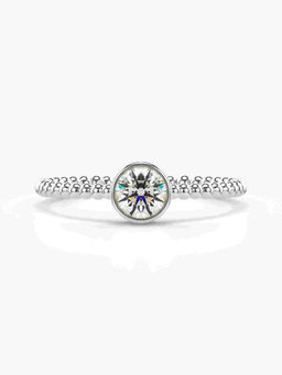 Valanova - Hallmarked 18K White Gold Certified Lab Grown Diamond Ring