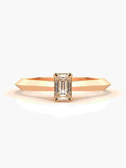Valanova - Hallmarked 14K Rose Gold Certified Lab Grown Diamond Ring