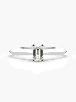 Valanova - Hallmarked 14K White Gold Certified Lab Grown Diamond Ring