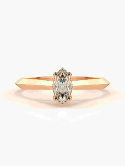Valanova - Hallmarked 18K Rose Gold Certified Lab Grown Diamond Ring