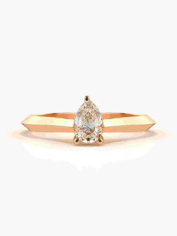 Valanova - Hallmarked 18K Rose Gold Certified Lab Grown Diamond Ring