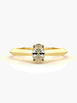 Valanova - Hallmarked 18K Gold Certified Lab Grown Diamond Ring