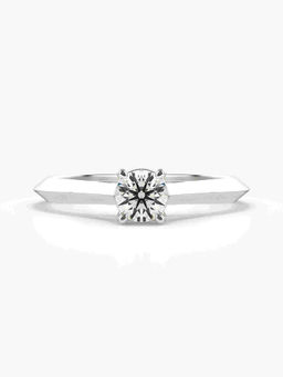 Valanova - Hallmarked 14K White Gold Certified Lab Grown Diamond Ring