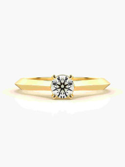 Valanova - Hallmarked 14K Gold Certified Lab Grown Diamond Ring