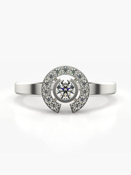 Valanova - Hallmarked 14K White Gold Certified Lab Grown Diamond Ring