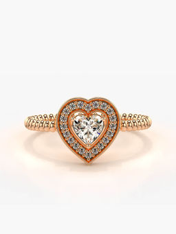 Valanova - Hallmarked 18K Rose Gold Certified Lab Grown Diamond Ring