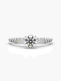 Valanova - Hallmarked 14K White Gold Certified Lab Grown Diamond Ring