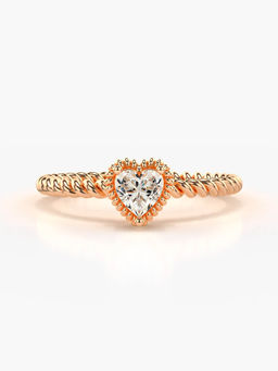 Valanova - Hallmarked 18K Rose Gold Certified Lab Grown Diamond Ring