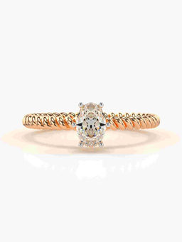 Valanova - Hallmarked 18K Rose Gold Certified Lab Grown Diamond Ring