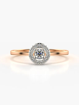 Valanova - Hallmarked 14K Rose Gold Certified Lab Grown Diamond Ring