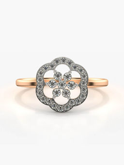 Valanova - Hallmarked 14K Rose Gold Certified Lab Grown Diamond Ring