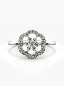 Valanova - Hallmarked 14K White Gold Certified Lab Grown Diamond Ring