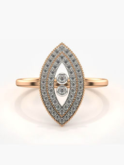 Valanova - Hallmarked 14K Rose Gold Certified Lab Grown Diamond Ring
