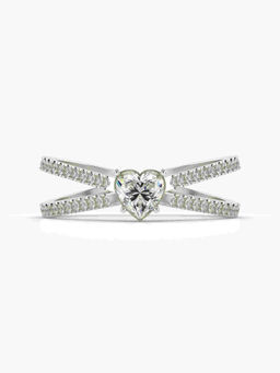 Valanova - Hallmarked 14K White Gold Certified Lab Grown Diamond Ring