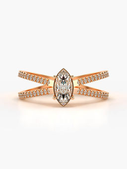 Valanova - Hallmarked 18K Rose Gold Certified Lab Grown Diamond Ring