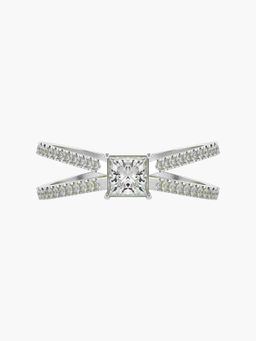 Valanova - Hallmarked 18K White Gold Certified Lab Grown Diamond Ring