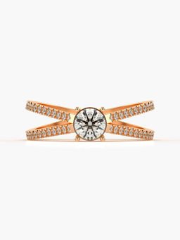 Valanova - Hallmarked 18K Rose Gold Certified Lab Grown Diamond Ring
