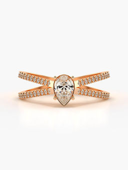 Valanova - Hallmarked 18K Rose Gold Certified Lab Grown Diamond Ring