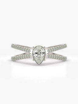 Valanova - Hallmarked 14K White Gold Certified Lab Grown Diamond Ring