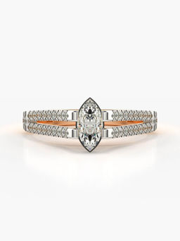 Valanova - Hallmarked 14K Rose Gold Certified Lab Grown Diamond Ring