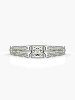 Valanova - Hallmarked 18K White Gold Certified Lab Grown Diamond Ring
