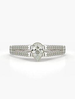 Valanova - Hallmarked 18K White Gold Certified Lab Grown Diamond Ring