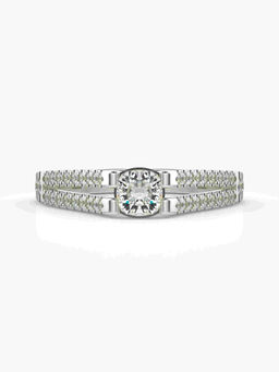 Valanova - Hallmarked 18K White Gold Certified Lab Grown Diamond Ring