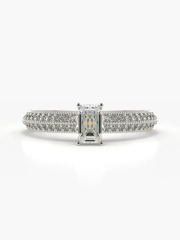Valanova - Hallmarked 14K White Gold Certified Lab Grown Diamond Ring