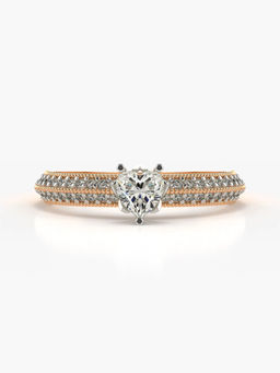 Valanova - Hallmarked 18K Rose Gold Certified Lab Grown Diamond Ring
