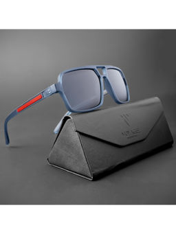 Voyage - Exclusive Polarized Sunglasses for Men & Women Black Lens & Blue Frame PMG5242