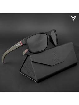 Voyage - Exclusive Sunglasses for Men & Women Black Lens & Matte Black & Grey Frame PMG5252